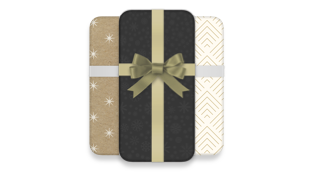 Smartphones wrapped in a bow